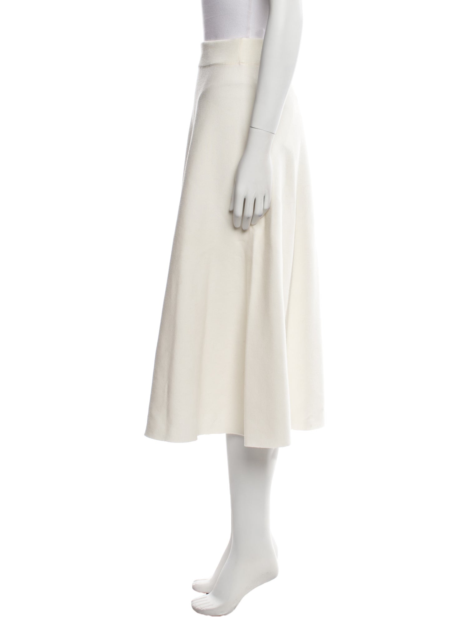 Rosetta Getty Wool Midi Length Skirt